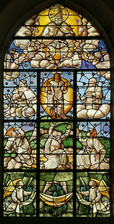 Vetrata raffigurante la Trasfigurazione da French School